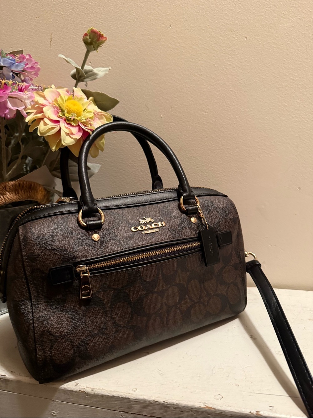 COACH Authentic Rowan Satchel F83607 Like New - Picture 2 of 12